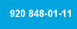 920 848-01-11